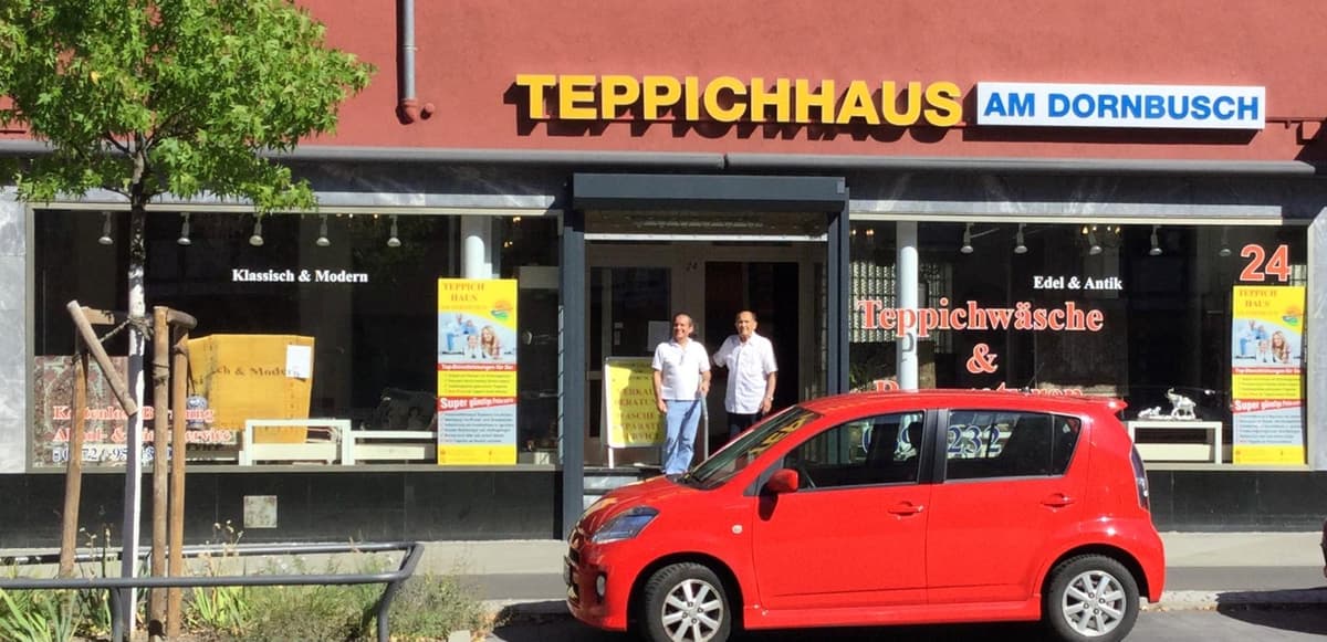 Teppichhaus am Dornbusch - Außenansicht